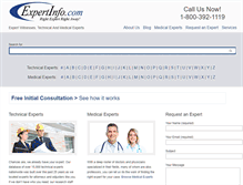 Tablet Screenshot of expertinfo.com